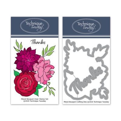 Technique Tuesday Stamp & Die Set - Mixed Flower Bouquet | Annie G Studio