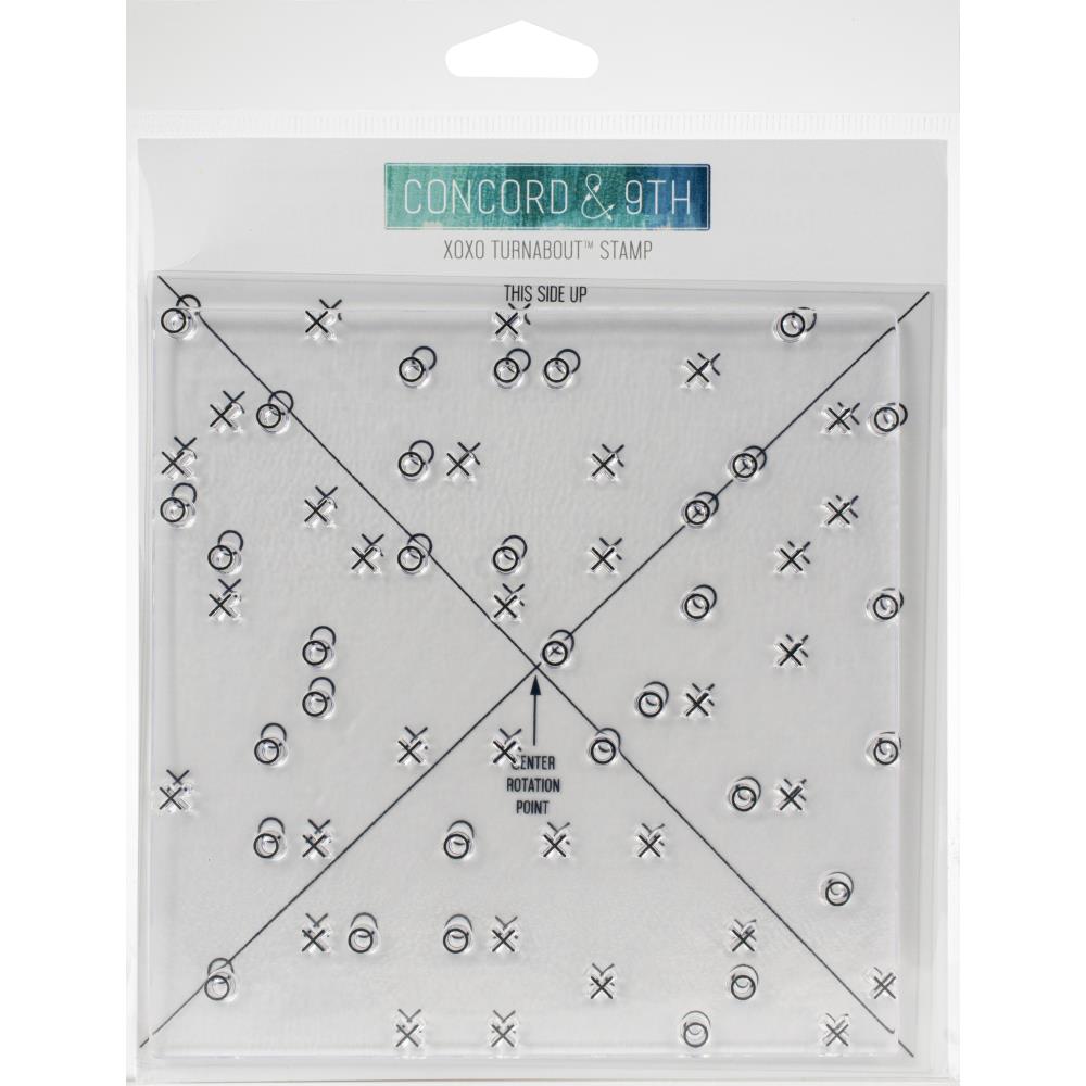 Concord & 9th Clear 6x6 Stamp - XOXO Turnabout | Annie G Studio